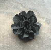Haarspeldje bloem zwart