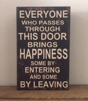 Everyone brings happiness