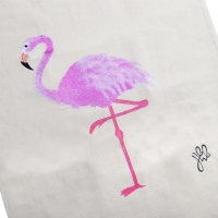 Canvas shopper flamingo