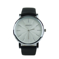 Ernest horloge zwart zilverkleurig
