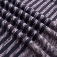 Sjaal stripes taupe
