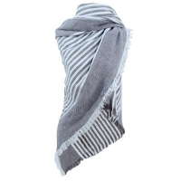 Sjaal stripes grijs